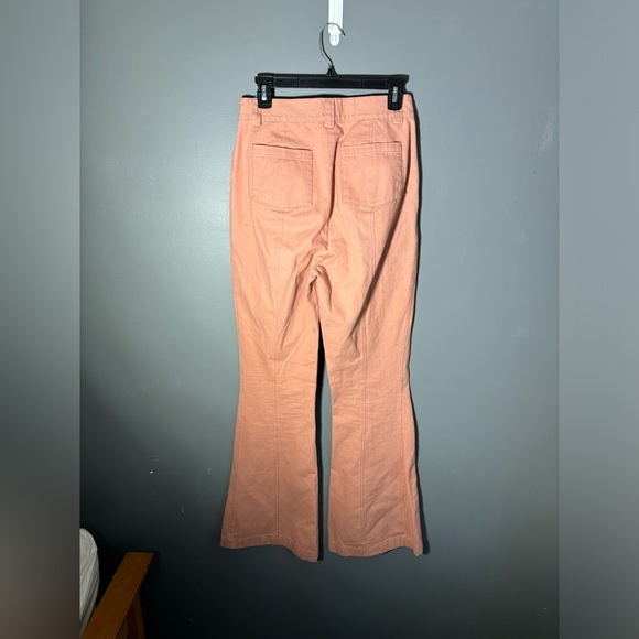 LoveShackFancy Meyerson High Waist Flare Leg Pants Size 6 - Picture 6 of 8